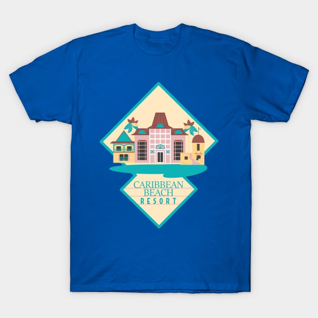 Caribbean Beach Resort T-Shirt by Lunamis